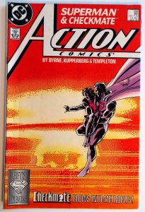 Action Comics #598 (VF-, 1988) 1st team appearance of Checkmate