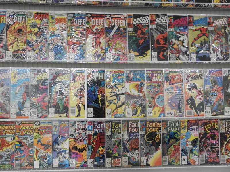 Huge Lot 120+ Comics W/ Daredevil, Fantastic Four, Thor +More! Avg VG/FN Cond!