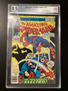 Marvel Comics, Amazing Spiderman #187, 1978, PGX 8.5, Look!