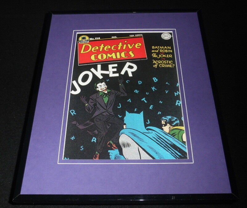 Detective Comics #114 Framed 11x14 Repro Cover Display Joker Batman Robin