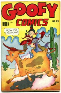 GOOFY COMICS #23 1947-FUNNY ANIMALS-FRAZETTA-CACTUS COVER VF