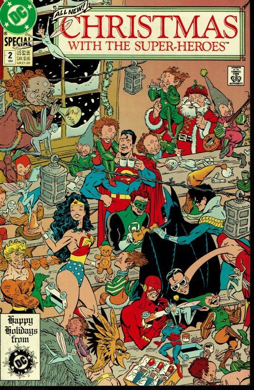 Christmas With The Super-Heroes #2 - NM - Wonder Woman, Flash, Green Lantern