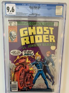 Ghost Rider # 43 - CGC 9.6 White Pages (Marvel 1980)