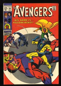 Avengers #59 FN/VF 7.0 1st Appearance YellowJacket!