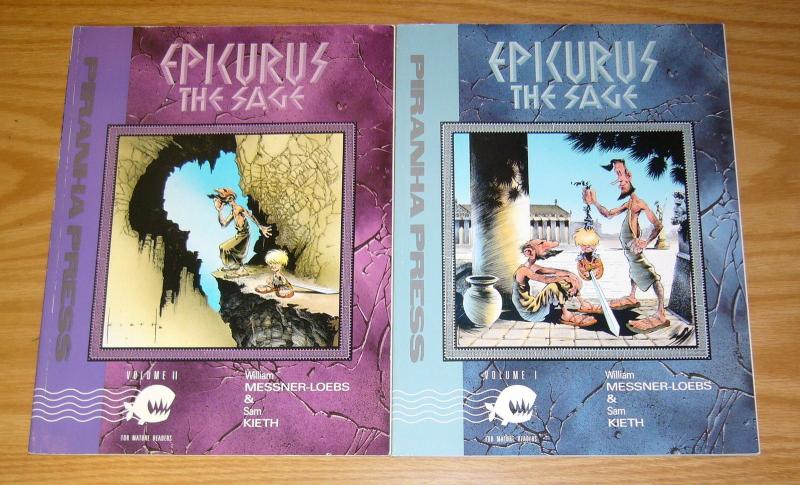 Epicurus the Sage #1-2 VF/NM complete series - sam kieth - messner-loebs set