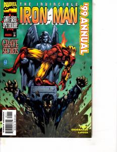 Lot Of 2 Invincible Iron Man Annual Marvel Comic Books #`99 '00 DC1