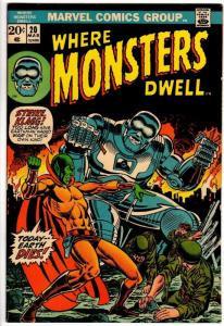 WHERE MONSTERS DWELL 20 G-VG Mar. 1973