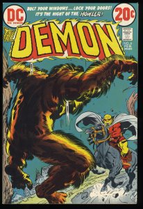 Demon #6 VF- 7.5 The Howler! Werewolves!  Jack Kirby Cover Art!