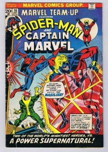 Marvel Team Up #16 ORIGINAL Vintage 1973 Marvel Comics 1st Basilisk