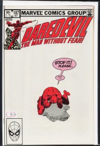Daredevil #187 (1982) Daredevil [Key Issue]