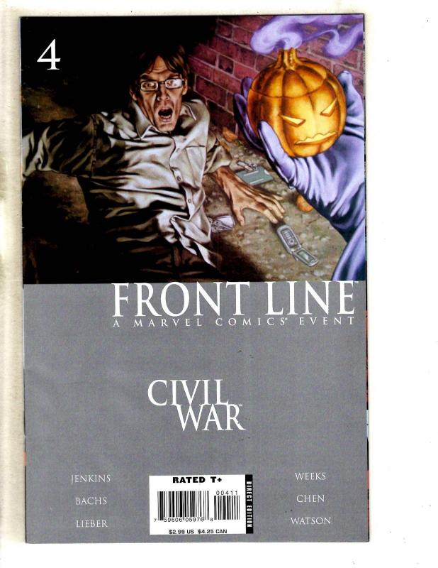 12 Comics Civil War Front Line 1 2 3 4 7 8 9 11 Cap Marvel 2 Sentry 1 2 3 MF12