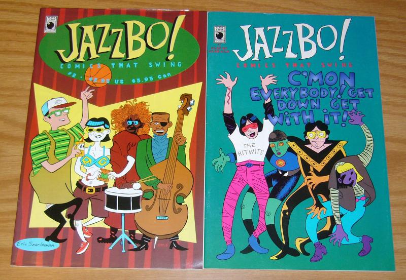 Jazzbo! Comics That Swing #1-2 FN/VF complete series - slave labor graphics set