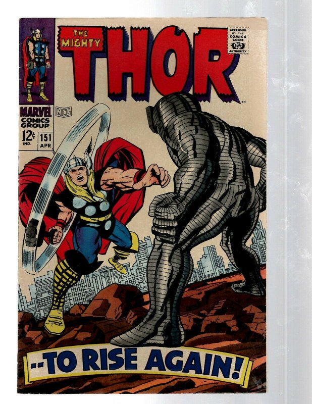 Mighty Thor # 151 VF/NM Marvel Comic Book Loki Odin Asgard Sif Avengers Hulk RB8