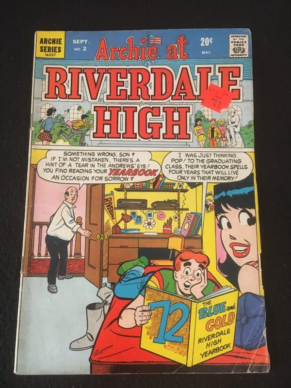 ARCHIE AT RIVERDALE HIGH #2 G+ Condition