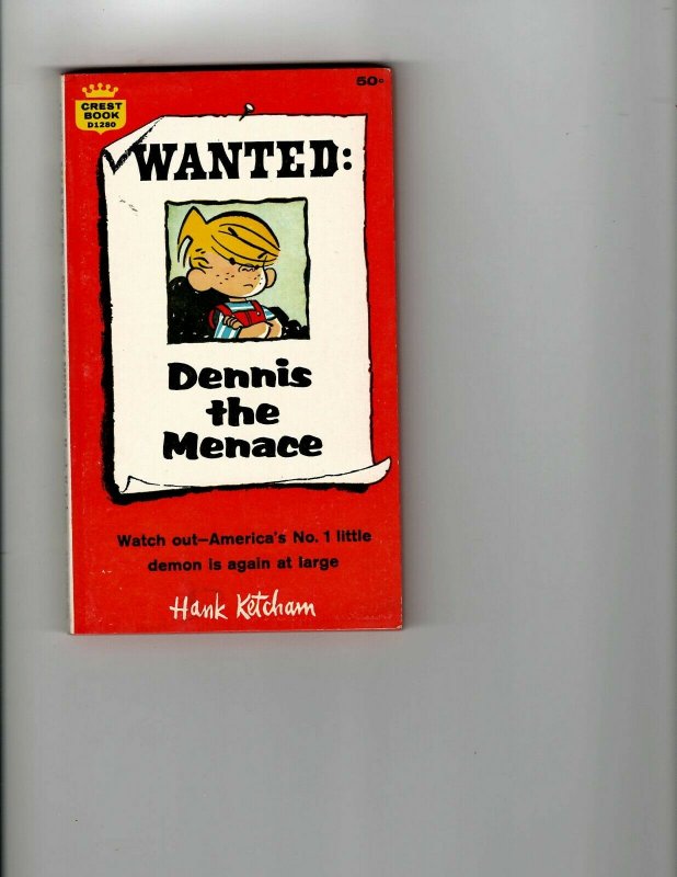 5 Dennis the Menace Books Busybody Teacher's Threat Wanted Short in Saddle +JK17