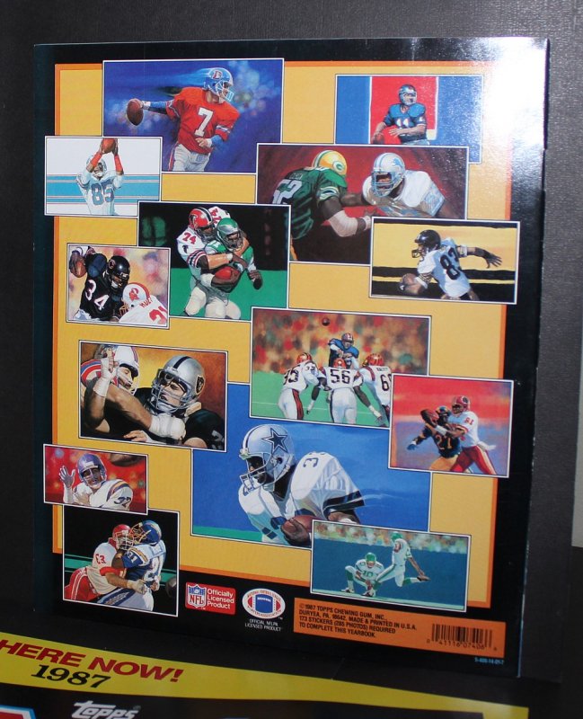 1987 topps football yearbook stickers