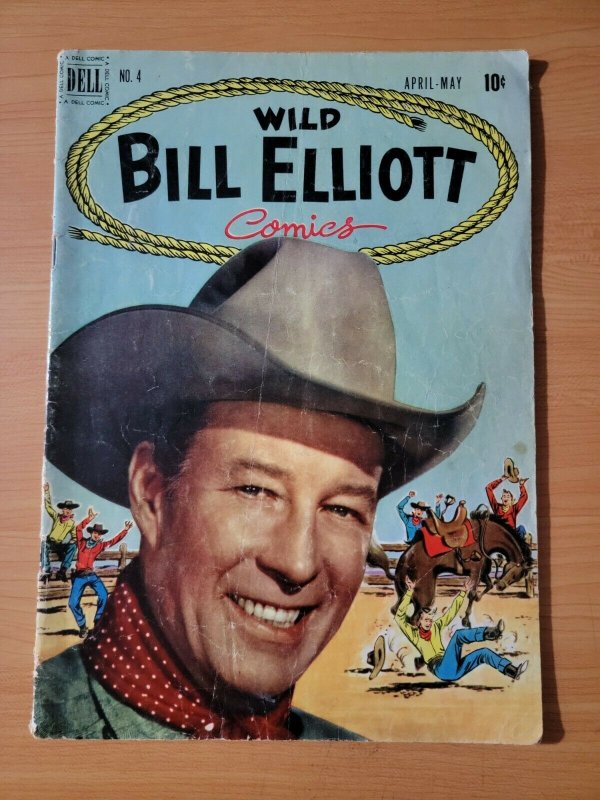 Wild Bill Elliott Comics #4 ~ VERY GOOD VG ~ 1951 Dell Comics 