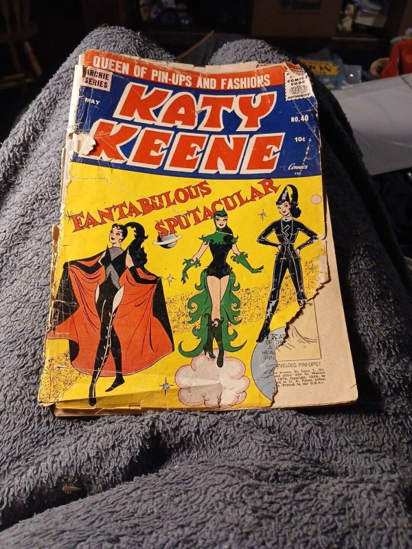 KATY KEEENE #40 Paper Dolls Intact 1958 BILL WOGGON ARCHIE Scifi Book SILVER AGE