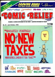 Comic Relief #43 1992-Calvin & Hobbes-political cartoons-Toles-Doonesbury-FN/VF