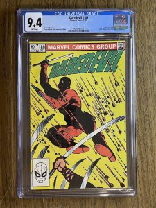 Daredevil #189 CGC 9.2 WP Frank Miller App Black Widow, Shaft, Stone, Claw
