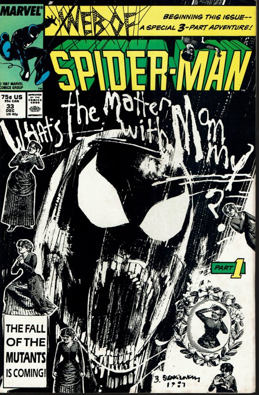 Web Spider-Man #33 - VF/NM - Sienkiewicz Cover