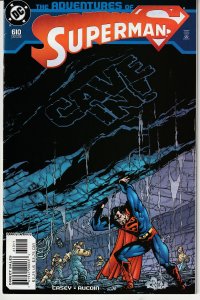 Adventures of Superman # 610   CAVE IN !