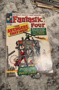 Fantastic Four #26 (1964)Avengers/FF vs the hulk Nice Fn+ copy
