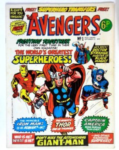 Avengers (UK) #1 (1973) Iron Man Thor Captain America Marvel FN