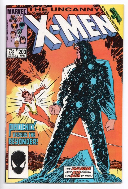 Uncanny X-Men #203 - Phoenix vs Beyonder (Marvel, 1986) - FN/VF