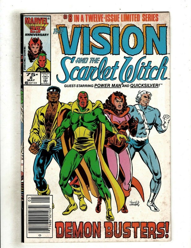 Lot Of 8 Vision & Scarlet Witch Marvel Comic Books # 1 2 3 4 5 6 (2) 8 OF45 