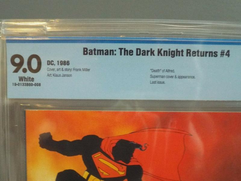 Batman: Dark Knight Returns #4, CBCS 9.0, Death of Alfred, Not CGC