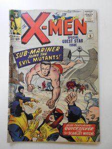 The X-Men #6 (1964) Guest Starring Namor! Solid GVG Condition!