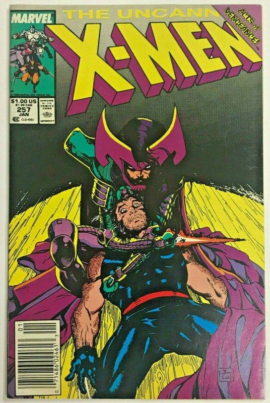 UNCANNY X-MEN#257 VF 1990 JIM LEE NEW PSYLOCKE MARVEL COMICS