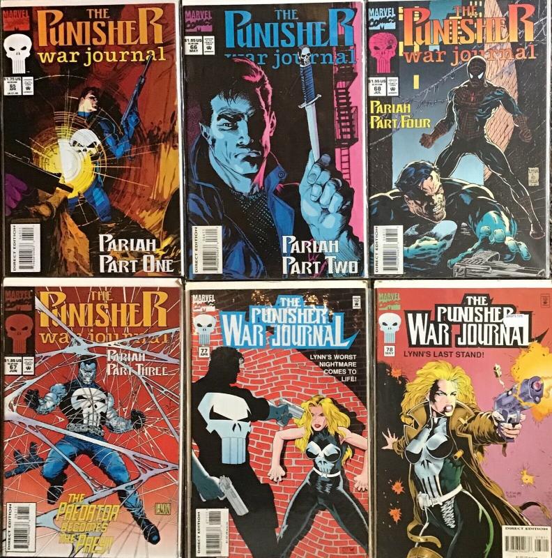 PUNISHER WAR JOURNAL (MARVEL)VOLUME 1 #60,65,66,67,68,77,78 UNREAD NM 9.4+