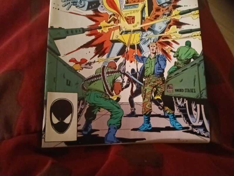 GI JOE and THE TRANSFORMERS #1 Limited Series Marvel Comics 1987 Movie Coming!
