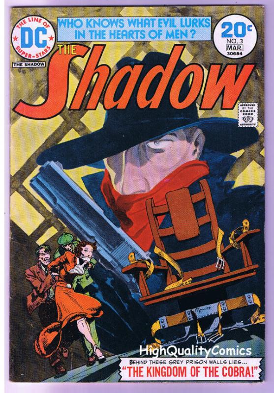 SHADOW 3, FN-, Michael Kaluta, Electric Chair, Bernie Wrightson, 1973