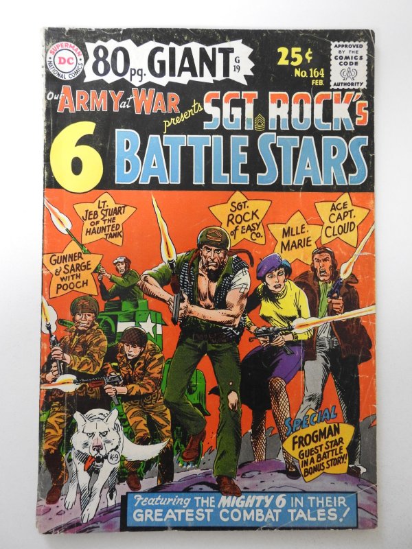 Our Army at War #164 (1966) VG- Condition 1/2 in tear fc, 1 in tear bc