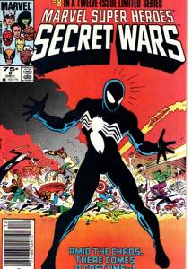 SECRET WARS #8 BLACK COSTUME 9.2 NEWS STAND EDTION $40.00