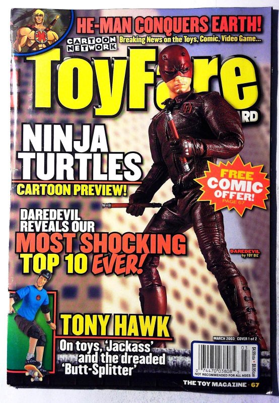 ToyFare Magazine #67 (2003) Wizard Daredevil He-Man Tony Hawk 1st Print Comic