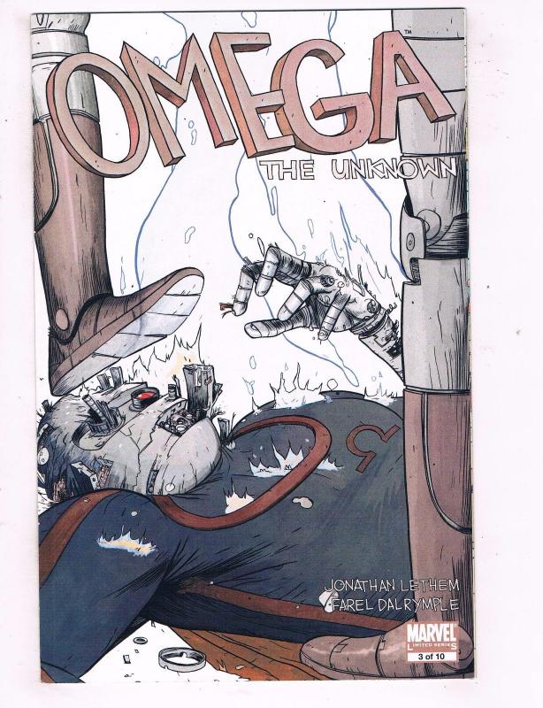 Lot Of 3 Omega The Unknown Marvel Comic Books # 1 2 3 Spider-Man Hulk Thor J43