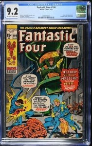 Fantastic Four #108 1971 Marvel Comics CGC 9.2