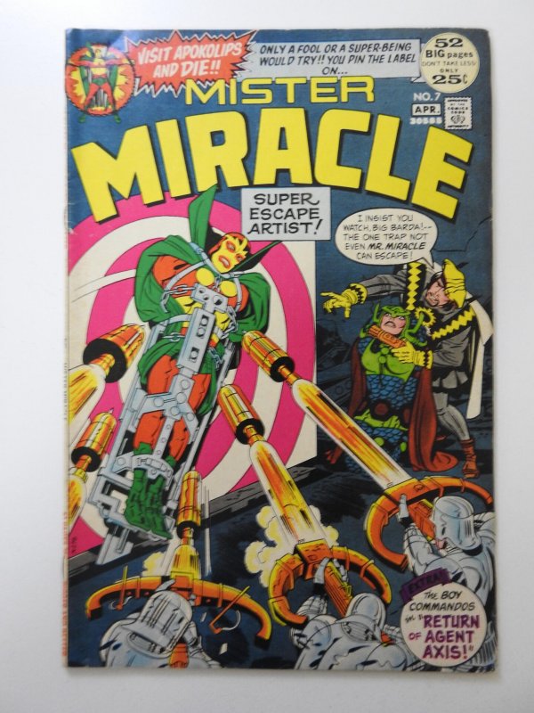 Mister Miracle #7 (1972) Return of Agent Axis! Sharp Fine- Condition!