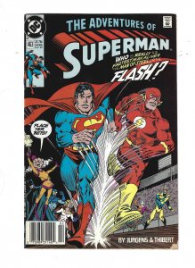 Adventures of Superman #463 (1990) abc