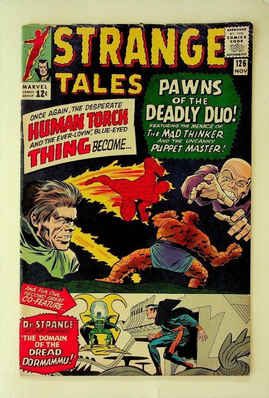 Strange Tales #126 (Nov 1964, Marvel) - Good/Very Good