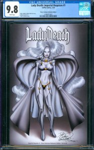 Lady Death Imperial Requiem #1 Dave Cockrum Alabaster Ed. Coffin Ltd /50 CGC 9.8