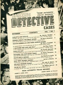 Amazing Detective Cases November 1941- Peter Driben- Snatch Guerrillas VG