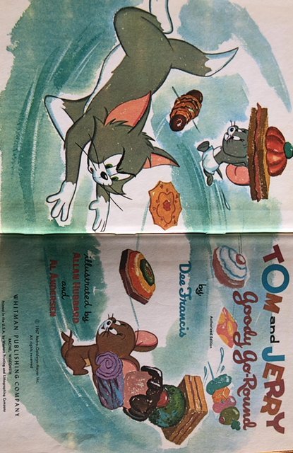 Tom and Jerry Goody go-round ,Whitman,1967, Original price sticker!