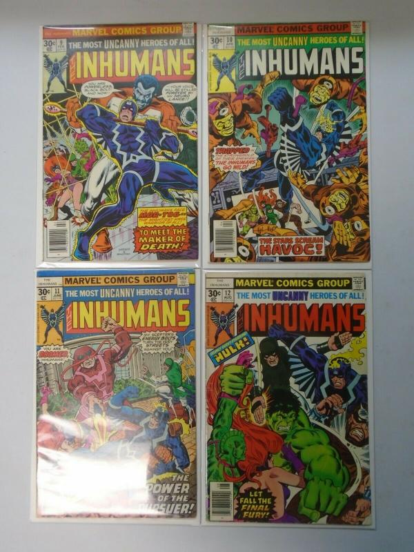 Inhumans lot 9 different books 1st Series average 4.0 VG (1975)