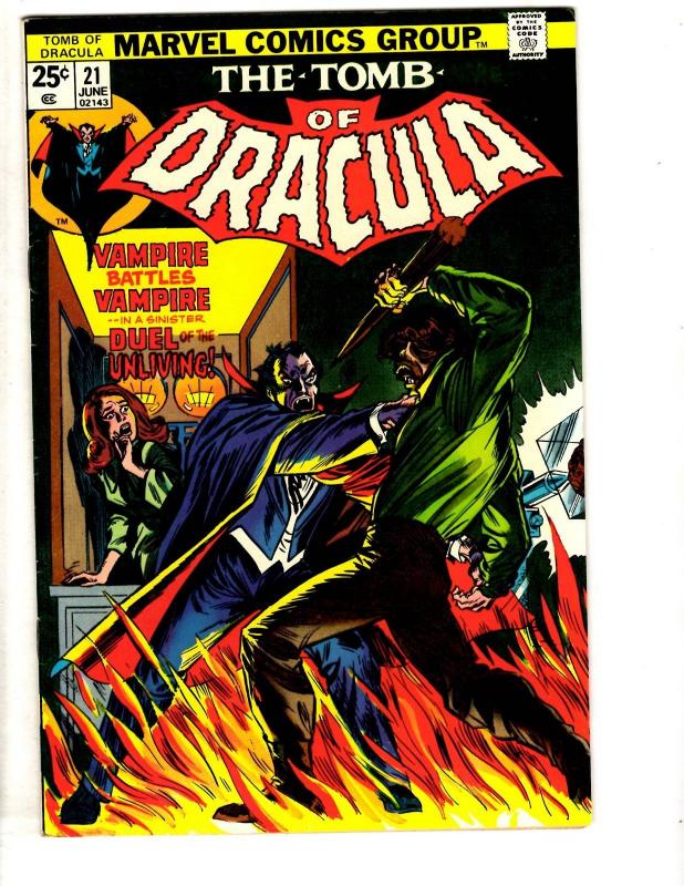 Tomb Of Dracula # 21 NM Marvel Comic Book Vampire Monster Horror Fear TD7