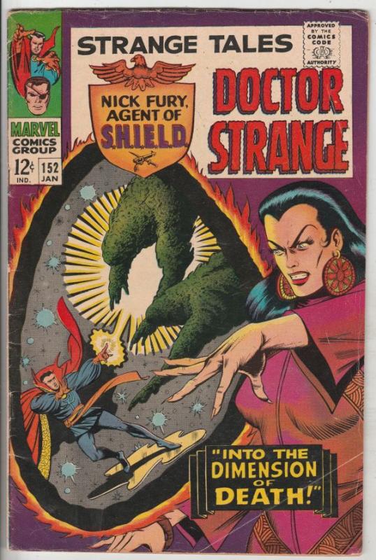 Strange Tales #152 (Jan-67) VG/FN+ Mid-Grade Nick Fury, Dr. Strange